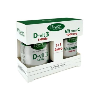 Power Health Classics Platinum Range Vitamin D-Vit3 5000iu 60 & Vitamin C 1000mg