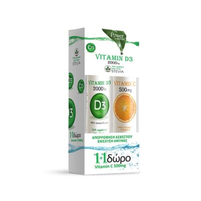 Power Health Power Vitamin D3 2000iu & Vitamin C 500mg