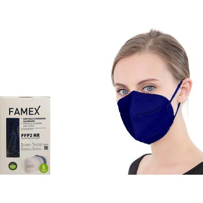 Famex Particle Filtering Half Mask FFP2 NR Midnight Blue