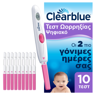 Clearblue Ψηφιακό Τεστ Ωορρηξίας 10 Τεστ