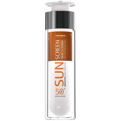 Frezyderm Sun Screen Cream to Powder Vitamin D Αντηλιακό Προσώπου με Αίσθηση Πούδρας SPF50+