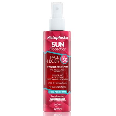 Histoplastin Sun Protection Invisible Mist Spay Face & Body SPF50+
