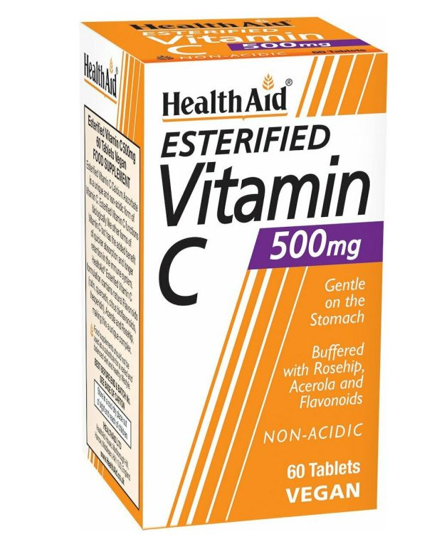 Health Aid Esterified Vitamin C Balanced & Non-Acidic 500mg 60 tabs