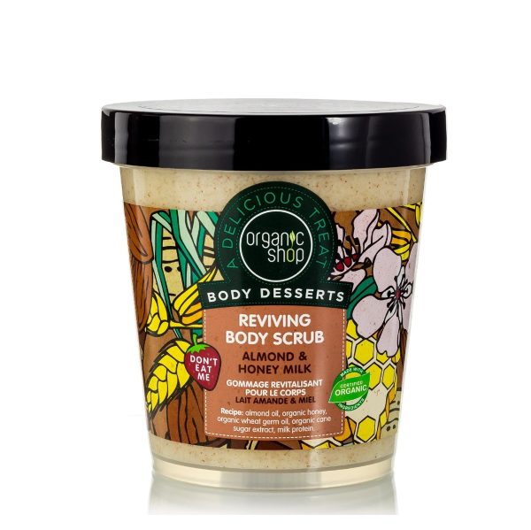 Natura Siberica Organic Shop Body Desserts Almond & Honey Milk Reviving Body Scrub