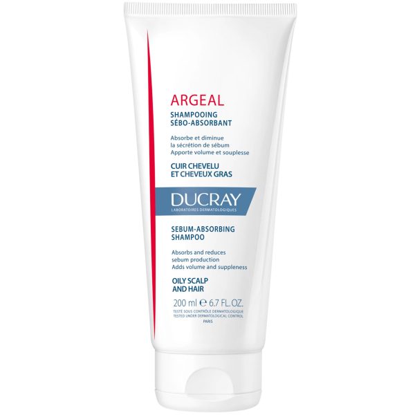 Ducray Argeal Shampoo Σαμπουάν Συχνής Χρήσης για Λιπαρά Μαλλιά