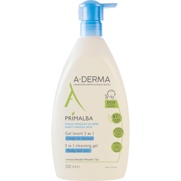 A-Derma Primalba Cleansing Gel 2in1 Body & Hair