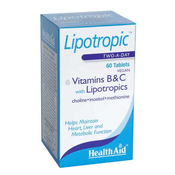 Health Aid Lipotropics with Vitamins B & C 60 tabs