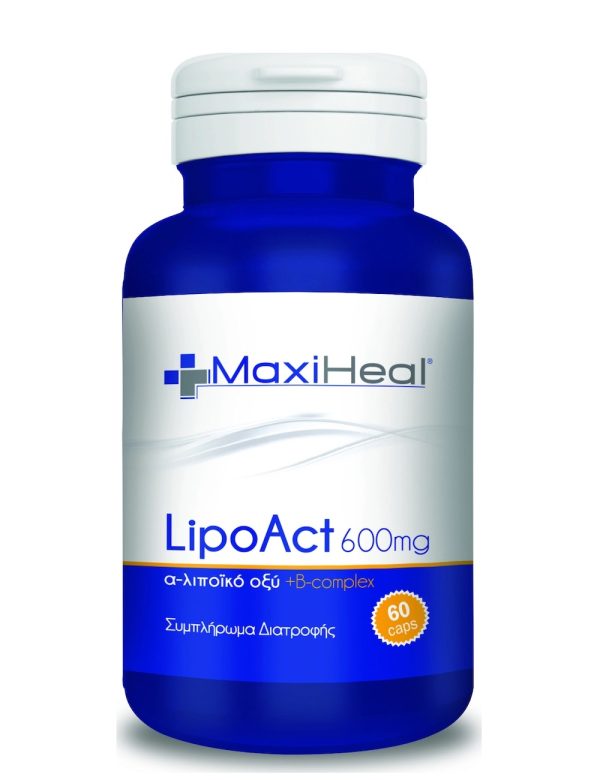 MaxiHeal LipoAct Α-λιποϊκό Οξύ & B-complex 600mg 60 caps