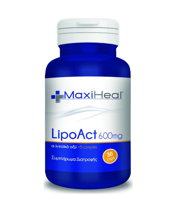 MaxiHeal LipoAct Α-λιποϊκό Οξύ & B-complex 600mg