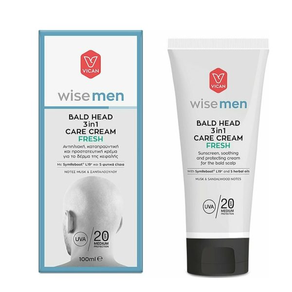 Vican Wise Men Bald Head 3in1 Care Cream Fresh