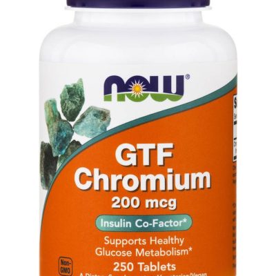 Now Foods GTF Chromium 200mcg Yeast Free 250 tabs