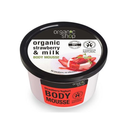 Natura Siberica Organic Shop Strawberry & Milk Body Mousse