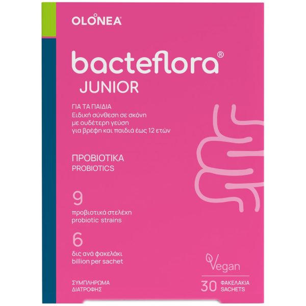 Olonea Bacteflora Junior Παιδικό Συμπλήρωμα Διατροφής με Προβιοτικά