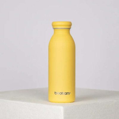 Boobam Bottle Lite Yellow Ανοξείδωτο Παγούρι Κίτρινο