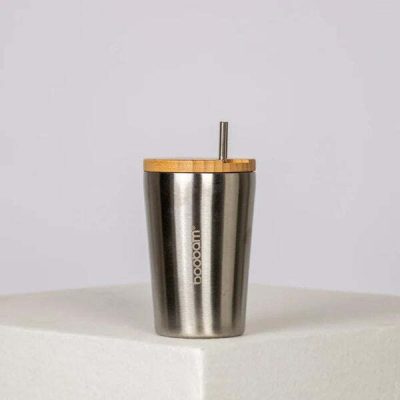 Boobam Cup Silver Ποτήρι Θερμός