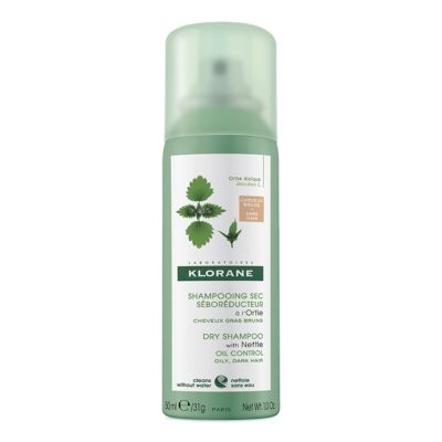 Klorane Dry Shampoo With Nettle Oil Control For Oily Dark Hair Ξηρό Σαμπουάν για Λιπαρά Μαλλιά