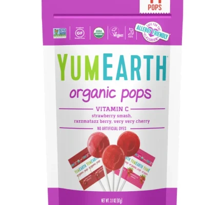 Yumearth Organic Lollipops Vitamin C Γλειφιτζούρια με Βιταμίνη C
