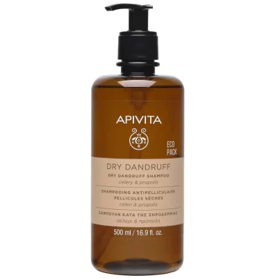 Apivita Dry Dandruff Shampoo with Celery & Propolis Eco Pack