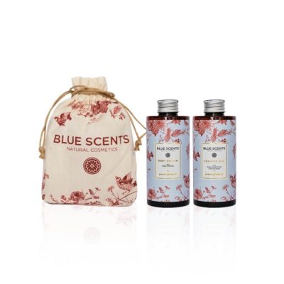 Blue Scents Pomegranate Gift Box With Body Balsam 300ml & Shower Gel 300ml