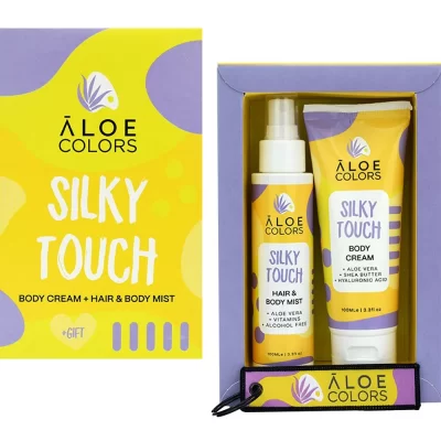 Aloe Colors Promo Silky Touch Body Cream Hair & Body Mist Silky Touch & Δώρο Μπρελόκ
