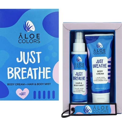 Aloe Colors Promo Just Breathe Body Cream Hair & Body Mist Just Breathe & Δώρο Μπρελόκ