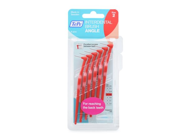 TePe Interdental Brushes Angle Μεσοδόντια Βουρτσάκια Κόκκινα 0.5mm