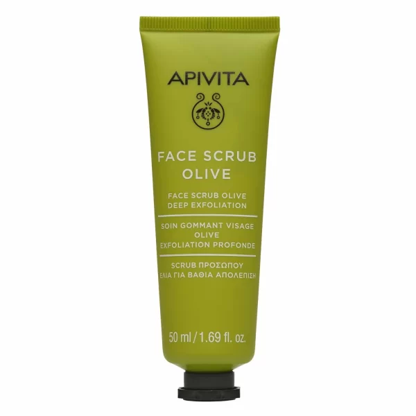 Apivita Face Scrub With Olive for Deep Exfoliating